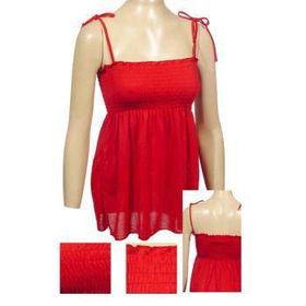 Ladies Fashion Sleeveless Smocked Top Case Pack 6ladies 