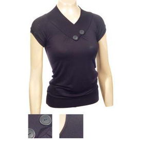 Ladies Fashion Cross Over V-Neck Top Case Pack 6ladies 