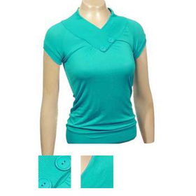 Ladies Fashion Cross Over V-Neck Top Case Pack 6ladies 