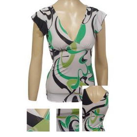 Ladies Fashion V-Neck Top Case Pack 6ladies 