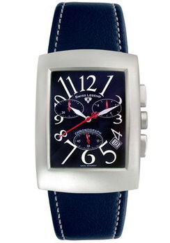Men's Ebikon Chronograph Blue Leathermen 