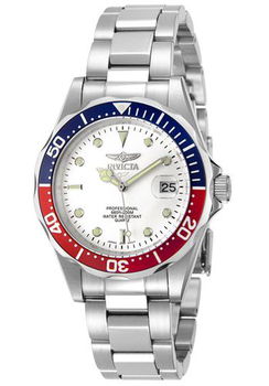 Men's Pro Diver White Dial Stainless Steelmen 