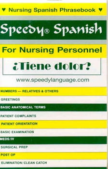 Speedy Spanish for Nursing Personnelspeedy 
