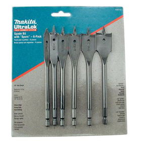 6 pc Spade Bit Set