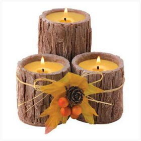 3 Piece - Triple Bark Candle Set Case Pack 1