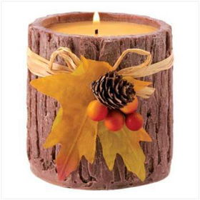Round - Bark Candle Case Pack 1