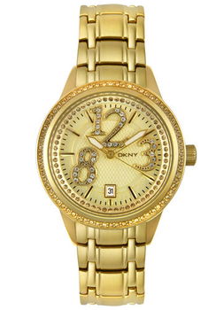Women's Crystal Gold Tone Stainless Steelwomen 