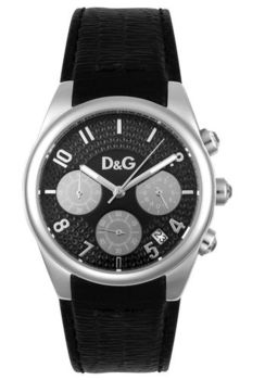 Midsize Sandpiper Chronograph Black Leathermidsize 