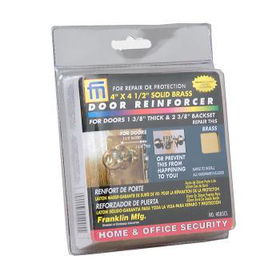 Solid Brass Door Reinforcer 4x4 1/2 Case Pack 60