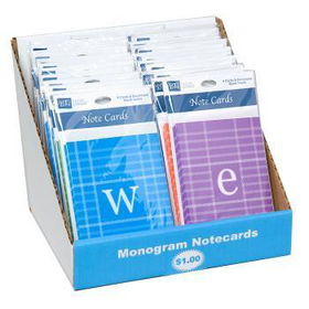 Monogram Note Cards Case Pack 36