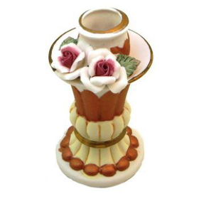 Hand Painted Porcelain Collectible Candle Holder Case Pack 72hand 