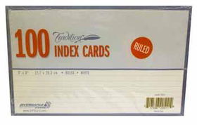 5 X 8 Index Cards 100Ct. Case Pack 72index 