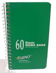 5 X 3 60Ct. Side Spiral Memo Pad Green Case Pack 72