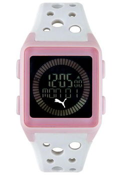Women's Agitation Digital Multi-Function Pink and White Rubberwomen 
