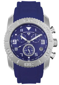Men's Commander Chronograph Blue Rubbermen 