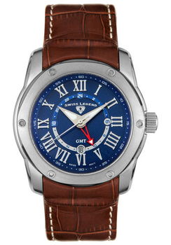 Men's GMT World Traveler Brown Leathermen 