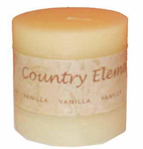 3" X 3" Pillar Candle - Vanilla Case Pack 48