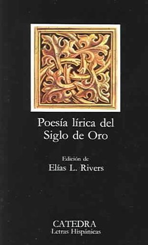 Poesia lirica del siglo de oro/Lyric poetry of the golden agepoesia 