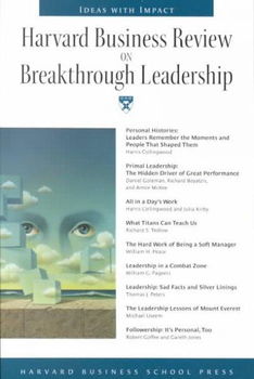 Harvard Business Review on Breakthrough Leadershipharvard 