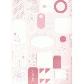 Scrapbooking Tag Sheets - Serenity Case Pack 24
