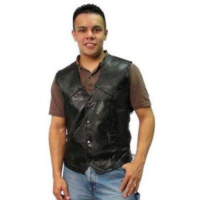 Rock Leather Biker VEST-2X