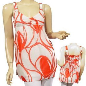 Ladies Fashion V-Neck Baby Doll Syle Top Case Pack 6ladies 