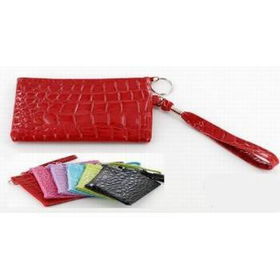 Polyurethane Fake-Skin Key Ring Bag Case Pack 12