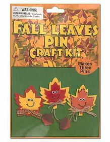 Fall Leaves Pin Craft Kit Case Pack 72