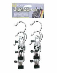 Chrome Plated Hanger Clips Case Pack 72