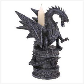 Granite Dragon Candleholder Case Pack 1granite 