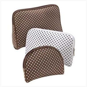 Cocoa Dots Travel Bag Trio Case Pack 1cocoa 