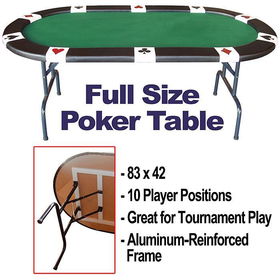 Full Size Accent Suited Poker Table 83 X 42 - Imperfectfull 