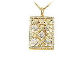 Diamond Pendant : 14K Yellow Gold - 1.50 CT Diamondsdiamond 