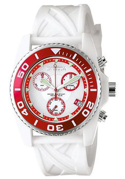 Men's Adrenaline Chronograph White Rubbermen 