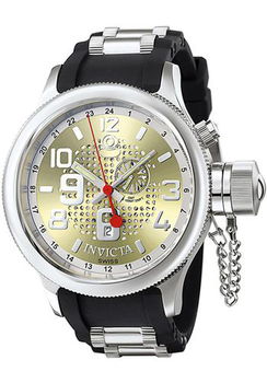 Men's Russian Diver Champagne Dial Black Rubber and Stainless Steelmen 