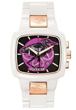 Women's Adrenaline Chronograph Heron Motif White Corianwomen 