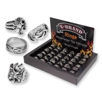 X-Brand Extreme Mens Rings Case Pack 72