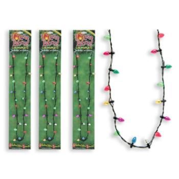 Lotsa Lites Flashing Holiday Necklace w/Display Case Pack 36lotsa 