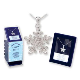 Crystal Snowflake Necklace (Gift Boxed) Case Pack 12