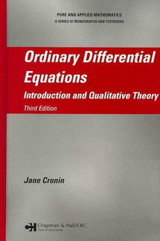 Ordinary Differential Equationsordinary 