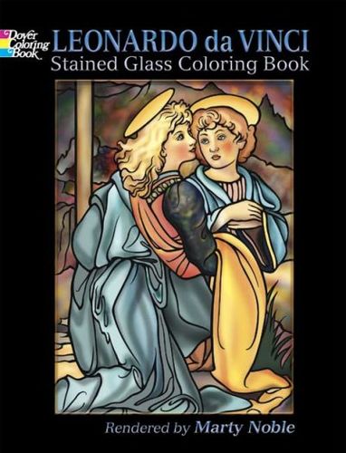Leonardo Da Vinci Stained Glass Coloring Bookleonardo 