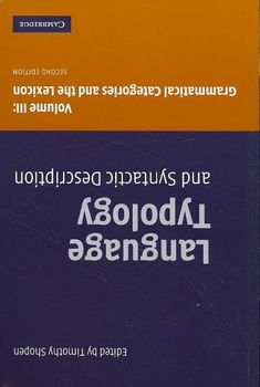 Language Typology And Syntactic Descriptionlanguage 