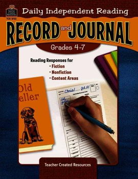 Daily Independent Reading Record and Journal, Grades 4-7independent 