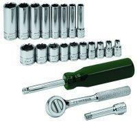 21 Piece 1/4in. Dr. SAE Socket Setpiece 