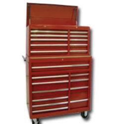 42\" 11DRWR RED CHEST/CABINET COMBO,STD DUTYdrwr 