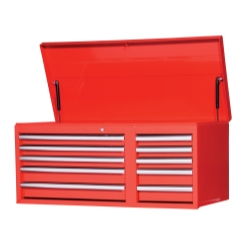 40\"RED CHEST,10 DRAWER