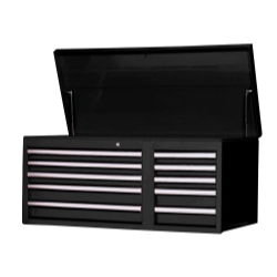 40\"BLACK CHEST,10 DRAWER