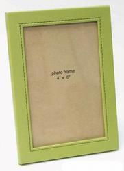 Green Faux Leather Photo Frame 4X6