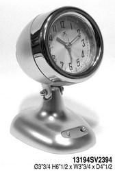Retro Spot Light Alarm Clock- Silver