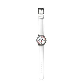 Nurse Watch, White Leather Bandnurse 